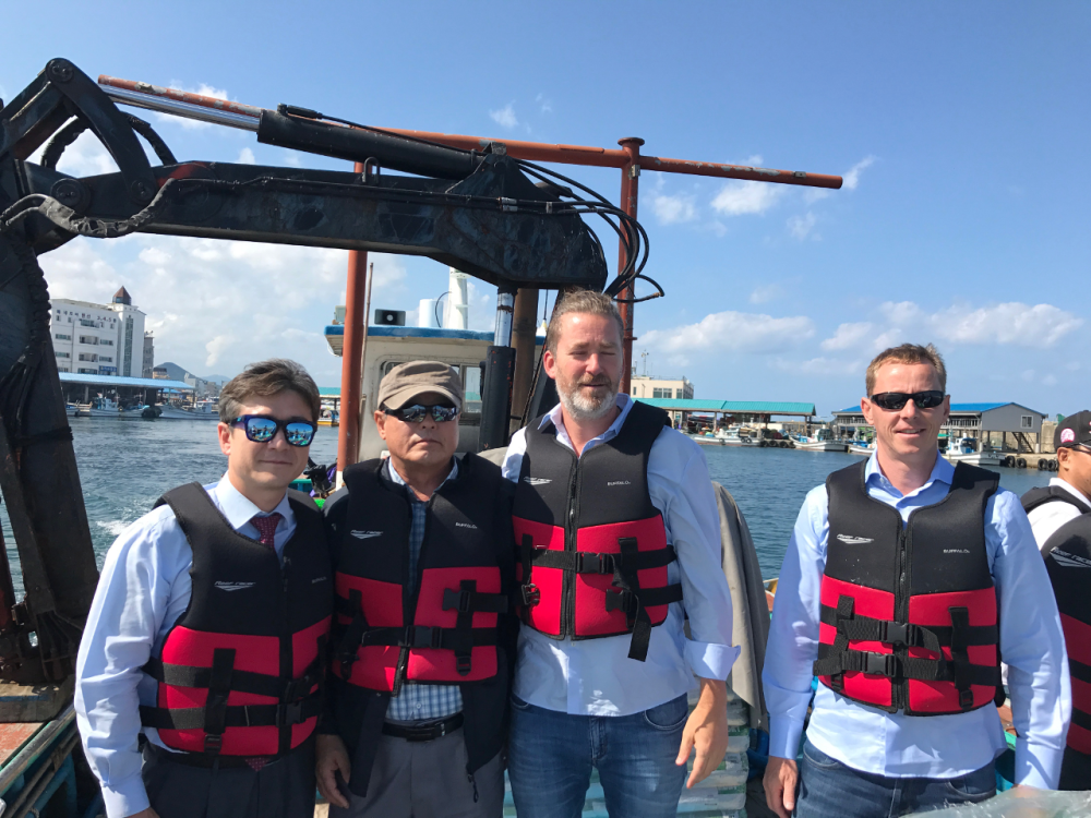 Picture Christoph Baldegger and Gilber Vergères Boat