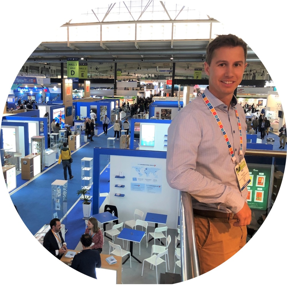 Picture Noah Gall at Seafood Expo Barcelona